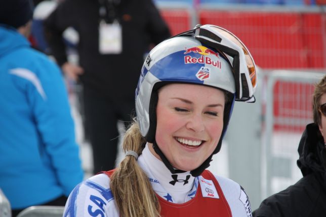 Lindsey Vonn après la descente